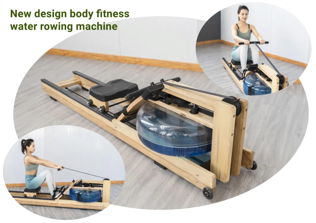 Gym Equipment Indoor Wooden Water Magnetic Rower for Home Use